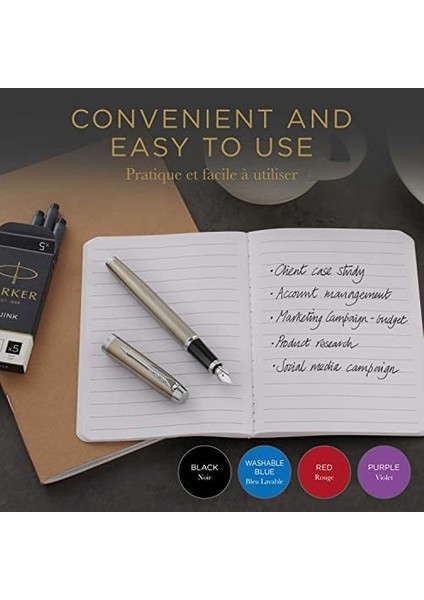 Quink Dolma Kartuşu, Yıkanabilir Mavi, 6&apos;lı Kutu modelleri