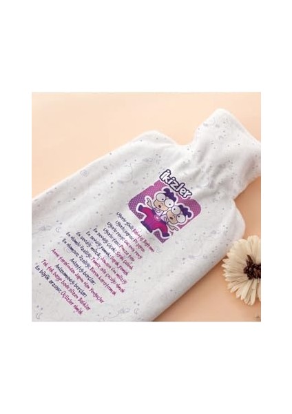 Hediyesepeti Ikizler Burçlarına Hediye Esprili Sıcak Su Torbası - Tasarım Kılıflı Termofor - El Ayak Isıtıcı