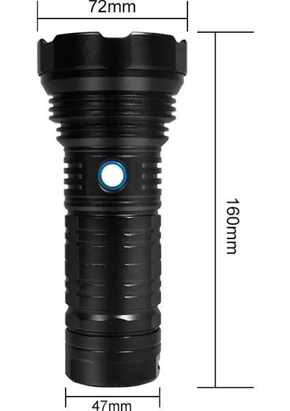 Şarjlı Üçgen Pilli Metal El Feneri SST40 fırsatları