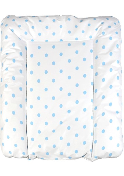 Baby&apos;ness Elyaf Dolgulu Pvc Alt Değiştirme Minderi, Sıvı Geçirmez, Leke Tutmaz, Puantiyeli, Mavi, 50X70CM
