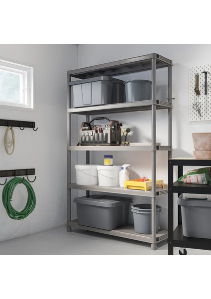 Runmarö Dış Mekan Raf Ünitesi Koyu Gri 120 x 40 x 188 cm indirimleri