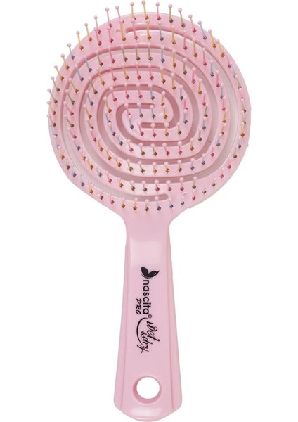 Nascita Pro 3D Flexi Kontrol Açma Tarama Saç Fırçası Pembe - 40 fiyatları