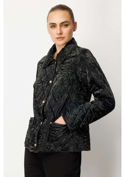 Kadın Içi Polarlı Kapitone Mont 6603 Siyah fiyatları