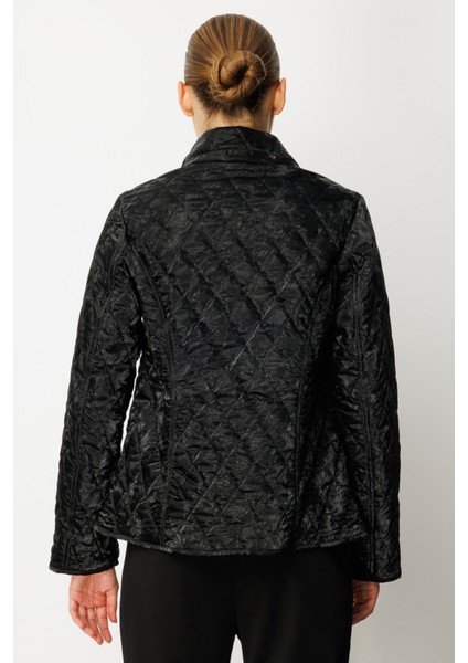 Kadın Içi Polarlı Kapitone Mont 6603 Siyah fırsatları