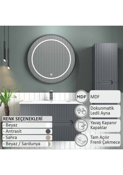 Blue Banyo Dolabı 100 cm (Boy Dolabı Dahil Değildir.) fiyatları