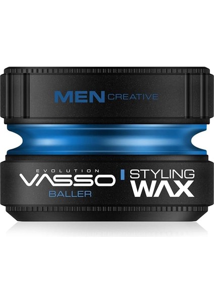 Saç Şekillendirici Wax | Tüm Saç Tipleri | Ekstra Tutuş, Islak ve Parlak Görünüm | Neme Dayanıklı | Aqua Baller 150 ml