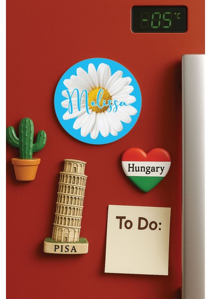 Kişiye Özel Isim Yazılı Dekoratif Buzdolabı Ofis Ev Magneti Magnet Büyük Jumbo Boy DIZAYN10