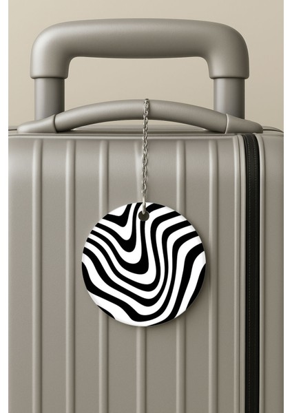 Pleksi Zincirli Bavul Etiketi Seyahat Tatil Için Tasarım Valiz Etiketi Vaga