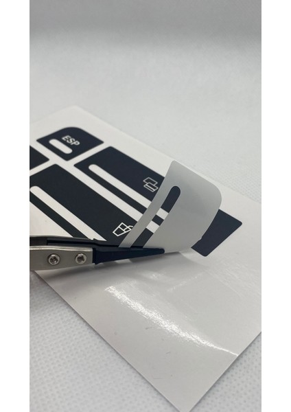 A4 B6 - B7 Kasa 2001-2008 Arası Dörtlü Sinyal Bardaklık Esp Düğmesi Sticker Etiket Tamir Kiti