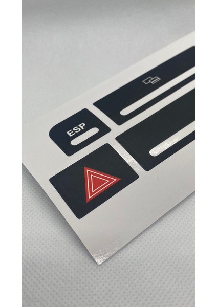 A4 B6 - B7 Kasa 2001-2008 Arası Dörtlü Sinyal Bardaklık Esp Düğmesi Sticker Etiket Tamir Kiti fiyatları