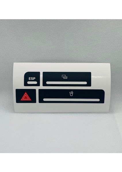 A4 B6 - B7 Kasa 2001-2008 Arası Dörtlü Sinyal Bardaklık Esp Düğmesi Sticker Etiket Tamir Kiti indirimleri