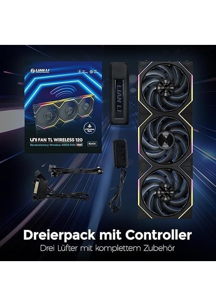 Li Unı Fan Tl Wıreless 3X120MM Siyah Kasa Fanı (G99.12TL1W3B.00) modelleri