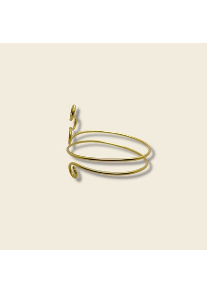 El Yapımı Saf Pirinç Pazu Bilekliği | Üst Kol Kelepçesi Cuff | Ayarlanabilir Bohem Yaz Takısı Kadın modelleri