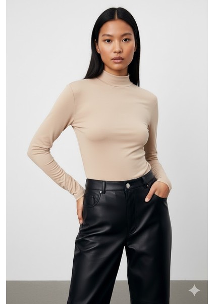 Kadın Uzun Kollu Balıkçı Yaka Badi