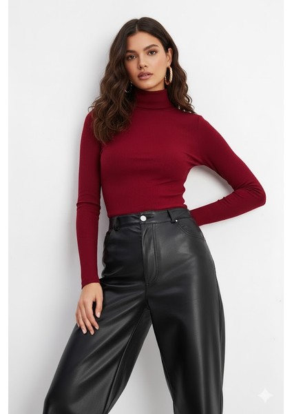 Kadın Uzun Kollu Balıkçı Yaka Badi