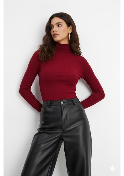 Kadın Uzun Kollu Balıkçı Yaka Badi modelleri