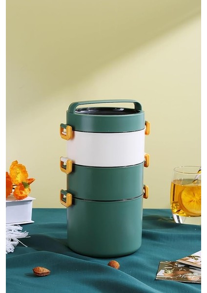 Lunch Box 3 Katlı Büyük Boy 1800 ml Ofis-Okul Için Yeni Nesil Sefer TASI-FFLBOX3KAT1800ML