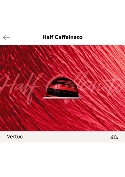 Half Caffeinato Vertuo Kapsül Kahve 10 Lu (Vertuo Makineler Için Uygundur)