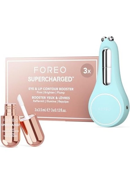 Foreo A Wink 'n' A Smile Paketi - Bear 2 Eyes&lips Mikro Akım Masaj Cihazı + Foreo Supercharged Göz, Dudak Çevresi Güçlendirici Serum 3x3.5ml