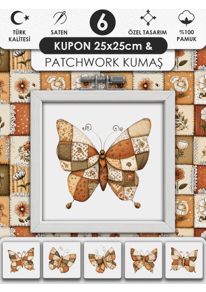 Patchwork Kumaş Seti – Dikiş ve Hobi Için %100 Pamuk Desenli Kumaş Kuponları