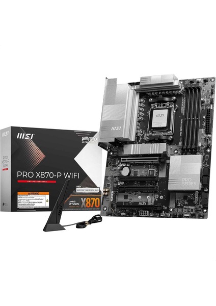 Msı Pro X870-P Wıfı Am5 Ddr5 8200MHZ(OC) 3x M.2 Usb4 HDMI 5g Lan Wıfı 7 Rgb Atx
