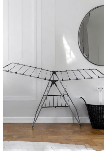 Katlanabilir Çamaşır Kurutma Askısı Çamaşırlık - Gri fiyatları