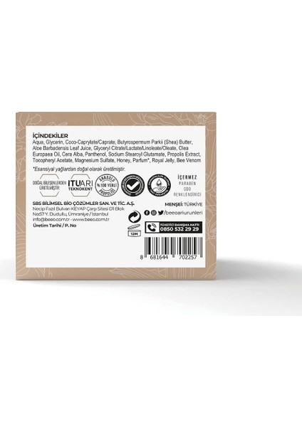 Arı Zehirli Propolisli Arı Sütlü Anti-Aging Yüz Kremi, 50 ml fiyatları