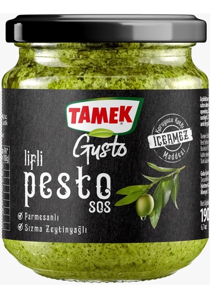 Tamek Gusto Lifli Pesto Sos 190 G modelleri