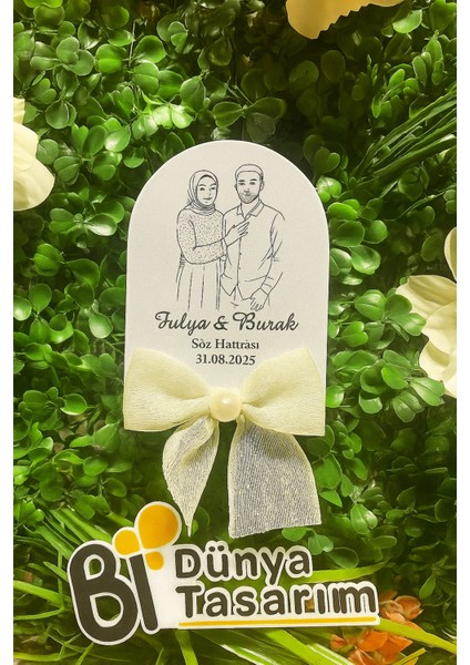 Uv Baskı Pleksi Magnet Söz, Nişan, Nikah, Düğün, Kına, Doğum Günü 15 Adet