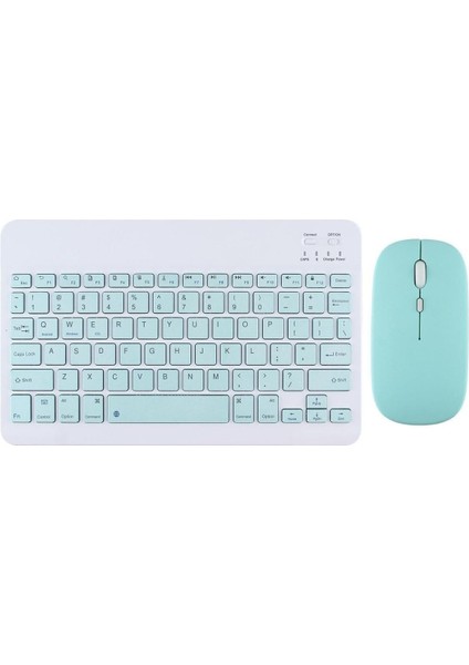 Samsung Galaxy Tab S6 Lite P610 P615 P617 ile Uyumlu Kablosuz Bluetooth Klavye Mouse Set Mavi