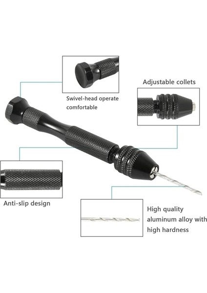 El Matkabı 6lı Matkap Uc Seti Mekanik Pim Mengenesi Hassas Elektronikçi Saatçi Boncuk Delme Aleti fırsatları