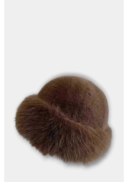 Moğol Tüylü Kalpak Kışlık Havalı Kadın Şapka