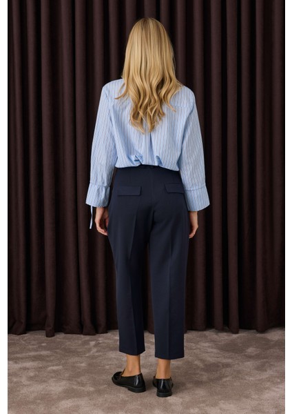 Havuç Kesim Pantolon Lacivert indirimleri