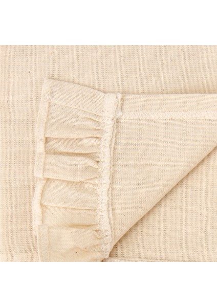 Soft Fırfırlı 2'li Amerikan Servis - Ekru - 35X50 cm modelleri