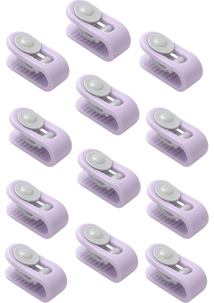 Yorgan Klipsi Seti | Iğnesiz Nevresim Sabitleyici Klips | Battaniye, Çarşaf, Yatak Örtüsü Kaydırmaz Klips | Çok Amaçlı U Şekilli Yorgan Tutturucu | Kaymaz, Kumaşa Zarar Vermez Mor