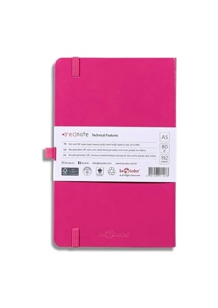 Tarihsiz Klasik Defter Rec 13X21 Çizgili Pembe fiyatları