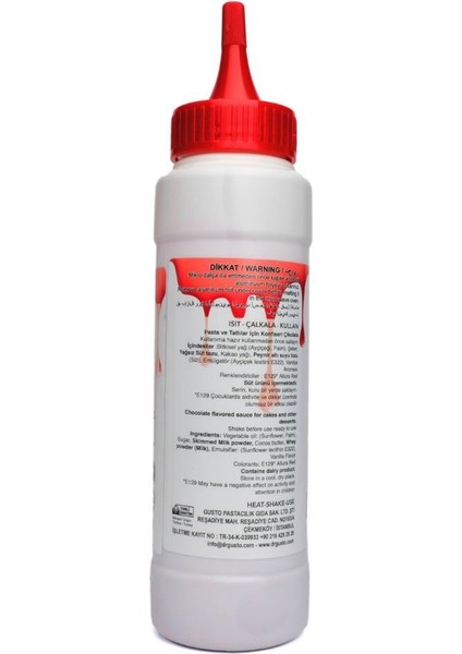 Kırmızı Cake Drip 250 G – Pasta, Kek ve Tatlı Üzeri Çikolata Kaplama Sosu modelleri