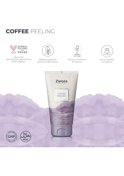 Zaroza Arındırıcı ve Besleyici Vücut Peelingi Kahve & Kafein & Kayısı Çekirdeği 150 ml modelleri