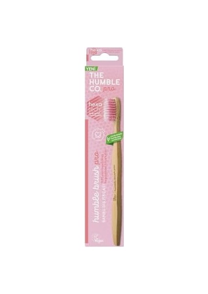 The Humble Co. Brush Pro Lıne Yetişkin Soft Lila 0.01 Inceltilmiş Hegzagonal Fırça Kılları