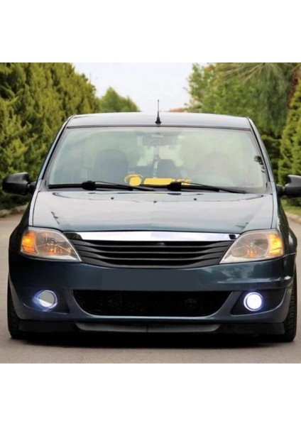 Dacia Logan 2009-2020 Uyumlu Evrensel 2 Parça Astra H Model Ön Ek Tampon Dili Lip Esnek Karlık