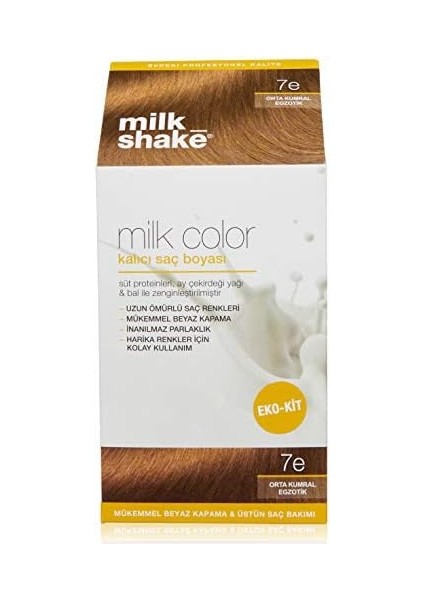 Milk Shake Milk Color Eko Kit Saç Boyası 7e (0.5 G)