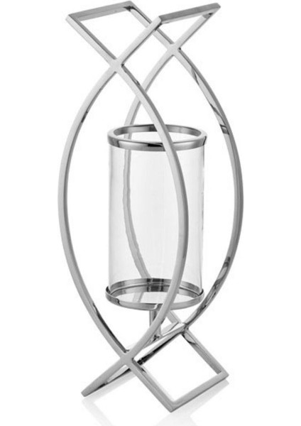 La Medore Parabolas Nıckel Large Lantern 19XL 3X50 cm