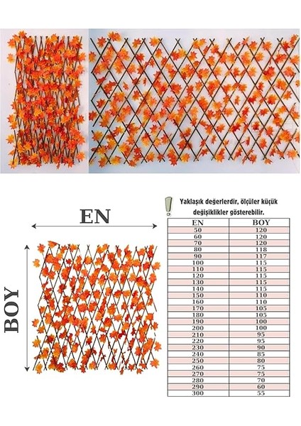 Çit Yapay Sarmaşık Sonbahar Yapraklı Hobi Balkon Bahçe Çiti Dekoru Ofis Seperatörü modelleri