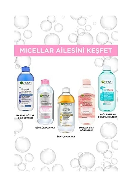 Garnier Micellar Gül Suyu Kusursuz Makyaj Temizleme & Işıltı (400 Ml) modelleri