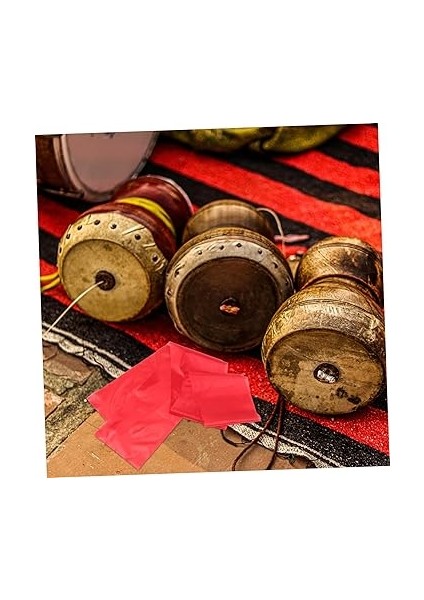 2 Adet Kırmızı Ipek Dans Kurdeleleri Davul Tokmakları Klasik Dans Su Kovanları Aquare Dans Jimnastiği ve Performans Aksesuarları Için fırsatları