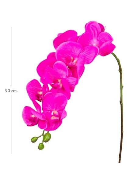 Yapay Orkide Gerçek Dokulu Fuşya 90 Cm. fiyatları