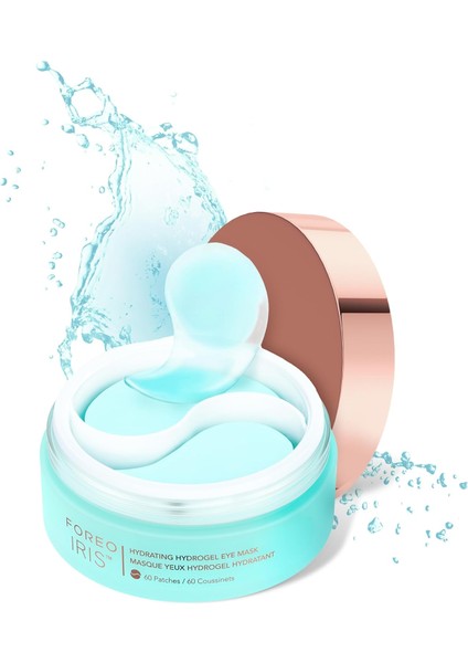 Foreo Iris Nemlendirici Hidrojel Göz Maskesi – Kadın & Erkekler Için Alt Göz Tedavisi: Koyu Halkalar & Şişkinlik Karşıtı – Nemlendirici & Serinletici – Vegan, Tüm Cilt Tipleri – 60 Adet