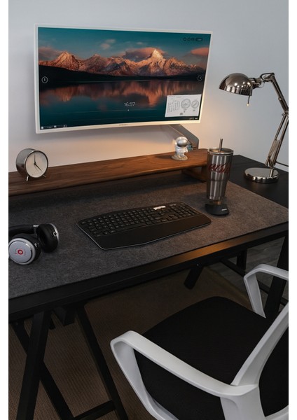 Keçe Çalışma Masası Düzenleme ve Oyuncu Mouse Pedi Masa Üstü Düzenleyici 40X90