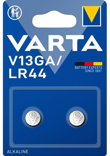V13GA Ev Içi Batarya -Use Battery Alkalin 1,5 V - Pil (-Use Battery, Alkalin, 1,5 V, 125 Mah, Gümüş, 11,6 Mm)