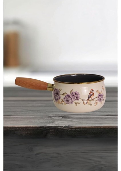 Fiorella Ahşap Saplı Haşlama ve Sos Tavası 14 cm